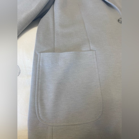 Tommy Hilfiger Modern-Fit Solid Textured Knit Sport Coat Mens 42S Light Grey - Picture 7 of 9